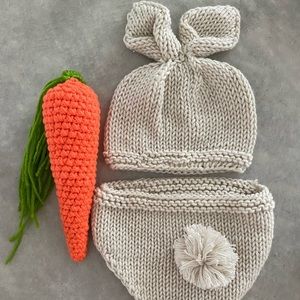 Newborn baby bunny Easter outfit
